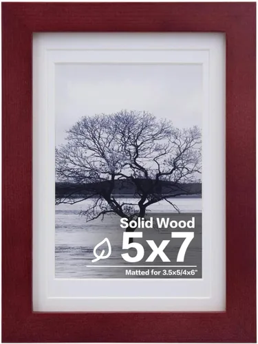 Vista 41 de Egofine - Portarretratos de 4 x 6 pulgadas, de madera maciza con plexiglás, para fotos de 3.5 x 5 con paspartú o de 4 x 6 sin paspartú, para colocar