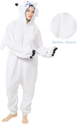 Vista 5 de Oiziuzio Pijama unisex de animal para cosplay, disfraz de dragón para adultos, mujeres y hombres