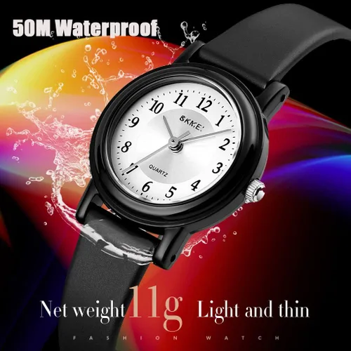 Vista 4 de TOOCAT Reloj de pulsera para mujer, reloj de cuarzo simple de moda, impermeable, mini relojes analógicos ultrafinos para niñas y estudiantes