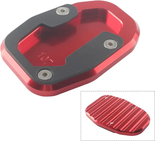 Vista 2 de Soporte lateral antideslizante para ampliar almohadilla para DUCATI DESERT X 2022-2023 Rojo