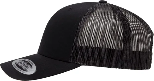 Vista 3 de Embroidered Swordfish Trucker Hat for Men & Women – Adjustable Mesh Back Snapback Baseball Cap for Fishing Negro-swwt