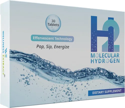 Vista 6 de WELLNESS EXTRACT H2 - Tabletas de agua de hidrógeno molecular con magnesio – 12 comprimidos de hidrógeno efervescentes PPM para agua potable, apoya