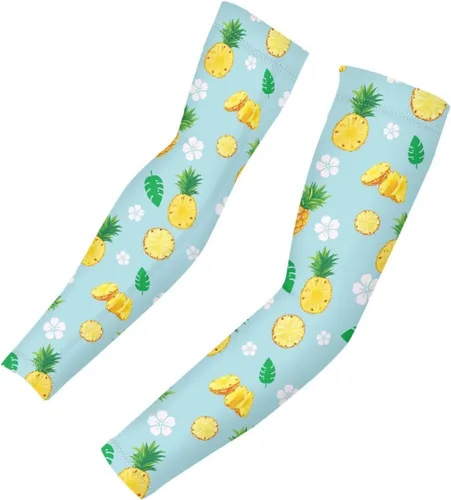 Vista 14 de XYZCANDO Juego de 2 mangas elásticas refrescantes con protección solar UPF 50 para deportes de verano y al aire libre