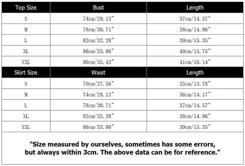Vista 7 de SFBBCLOZ 2 Piece School Girl Outfit Costume For Women Rave Outfit One-Shoulder Vest Top and Lace Plaid Skirt Set For Women