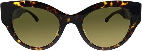 Vista 2 de Versace VE 4408F 10873 Havana Gafas de sol de plástico ojo de gato marrón lente
