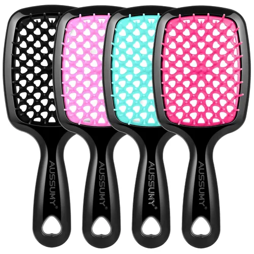 Vista 12 de 2 Pack Cepillo para Desenredar con Ventilación - Cepillo Desenredante con Cerdas Suave para Cabello Sin Enredos - Ideal para Cabello Natural