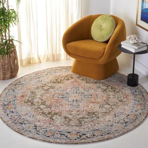 Vista 14 de SAFAVIEH Silverado Collection - Alfombra para pasillo, 2 x 8 pies, azul y óxido, diseño vintage envejecido, no desprende pelusa y de fácil cuidado