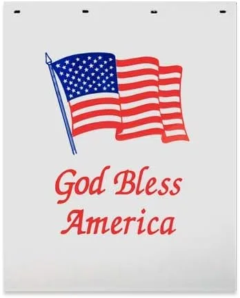 Vista 2 de Denco God Bless America - Solapas de barro de polietileno resistentes