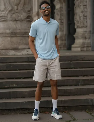 Vista 3 de COOFANDY Pantalones cortos de lino para hombre con cintura elástica y cordón para playa