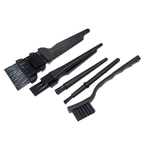 Vista 2 de 8 cepillos antiestáticos portátiles con mango de plástico de nailon, cepillos de limpieza antiestáticos, kit de cepillo de teclado para teclado