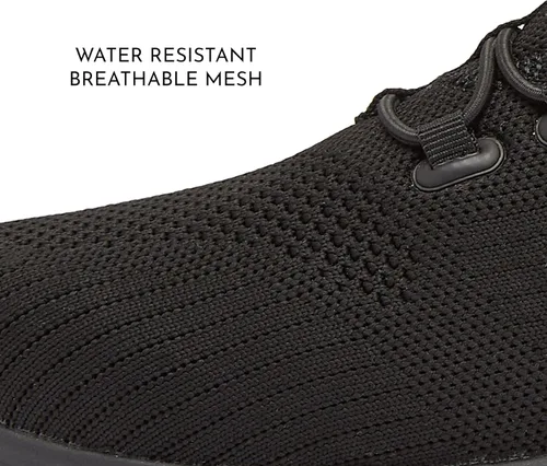Vista 3 de Avia Anchor SR Mesh Slip On Black Zapatos antideslizantes para hombres, zapatos de trabajo resistentes al agua para hombre y restaurante o servicio