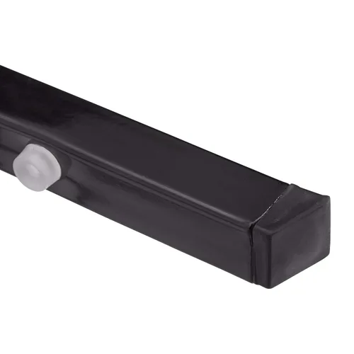 Vista 7 de National Public Seating NPS Serie 9100 Silla apilable de vinilo, Panther Black/Black, paquete de 4 (9110-B/4)