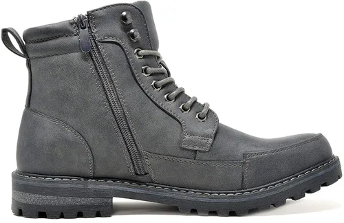 Vista 3 de Bruno Marc - Botas para hombre de combate estilo Oxford para motocicleta