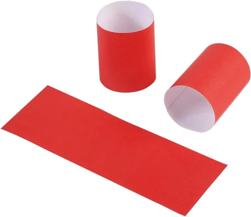Vista 6 de Gmark Servilleteros autoadhesivos de papel Biege (2500 unidades) – Servilleteros profesionales de 4.25 x 1.5 pulgadas – Envoltorios desechables