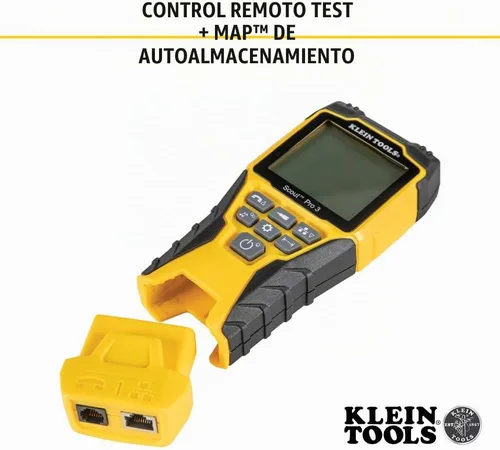Vista 5 de Kit de probador de cables Klein Tools VDV501-851 con Scout Pro 3 para cables Ethernet/de datos, coaxial/de video y telefónicos, 5 localizadores
