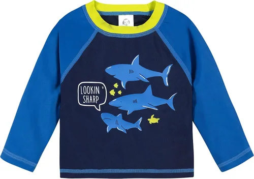 Vista 2 de Gerber Conjunto de traje de baño de manga larga para bebés y niños pequeños