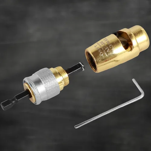 Vista 5 de 3 piezas de pelacables de cable, herramienta de desmontaje de cables de aleación de aluminio con llave, taladro eléctrico portátil, herramienta