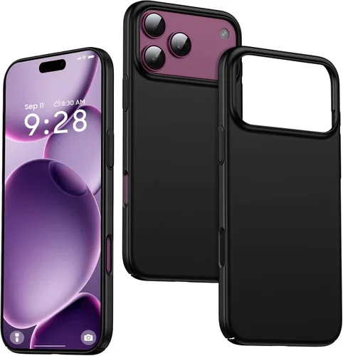 Vista 42 de GRECAZO Funda delgada para iPhone 16 Pro Max, ultra fina, color negro