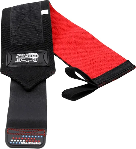 Vista 5 de Bandas de lujo para muñeca, 13 pulgadas de largo, 1 par 2 bandas, para levantamiento de pesas, con apoyo de algodón, bandas para gimnasio, cuerdas