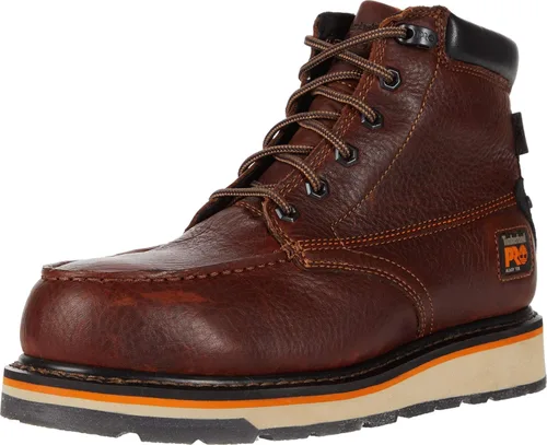Vista 10 de Timberland PRO Gridworks - Botas de trabajo industriales impermeables con punta de seguridad de aleación de 6 pulgadas para hombre Marrón