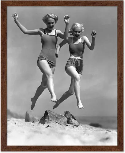 Vista 19 de Poster Master Póster vintage de mujeres en la playa, impresión de moda, arte de traje de baño, regalo glamoroso para hombres, mujeres, nadadores