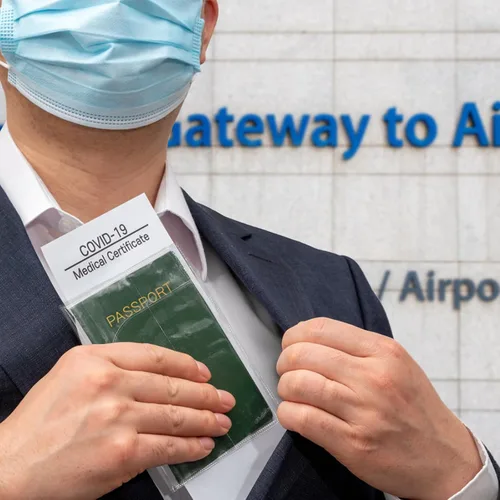 Vista 7 de Protector transparente para pasaporte, cubierta de plástico impermeable para pasaporte, protector de identificación de vinilo para documentos