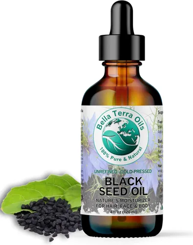 Vista 3 de Bella Terra Oils - Aceite de semilla negra de 16 oz - Sumérgete en la esencia de las semillas negras prensadas en frío, repletas de antioxidantes