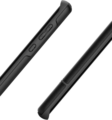 Vista 4 de ENCASED Funda resistente para Motorola Edge Plus (solo 2020) grado militar, cubierta resistente de cuerpo completo para Moto Edge + (negro)