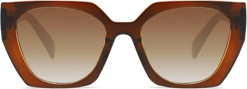 Vista 2 de YDAOWKN Gafas de sol retro de gran tamaño para mujer, gafas de sol cuadradas grandes vintage