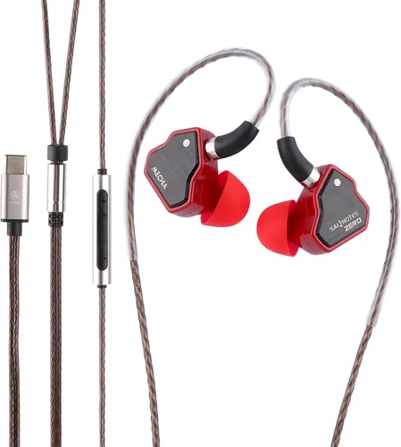 Vista 25 de Linsoul 7Hz Salnotes Zero HiFi 10mm controlador dinámico auricular que se ajusta al oído IEM con diafragma compuesto de metal, placa frontal
