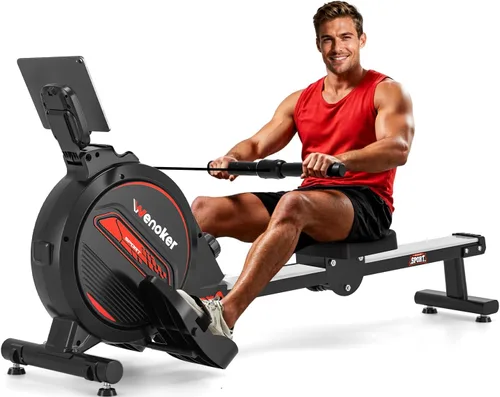 Vista 10 de Wenoker Rowing Machine for Home, Magnetic Rower Machine, 350 LB Weight Capacity, 16-Level Silent Resistance Row Machine for Gym Exercise Full-Body