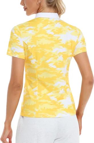 Vista 3 de Hiverlay Women Golf Shirts Polo Shirts for Women UPF 50+ Lightweight Quick-Dry Collared Tennis Daily Shirts Work Tops