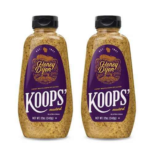 Vista 44 de Koops' Mostaza Arizona Heat - Mostaza dulce y picante, sin gluten, kosher, fabricada en Estados Unidos, a partir de semillas de mostaza de calidad
