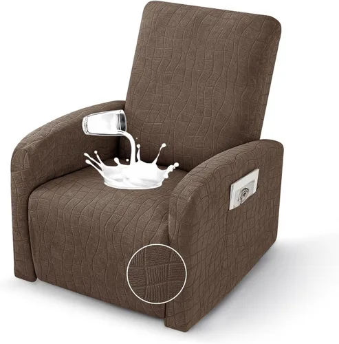 Vista 19 de MAXIJIN Fundas impermeables para sillas reclinables pequeñas de 3 piezas, fundas reclinables que se mantienen en su lugar, fundas reclinables Lazy