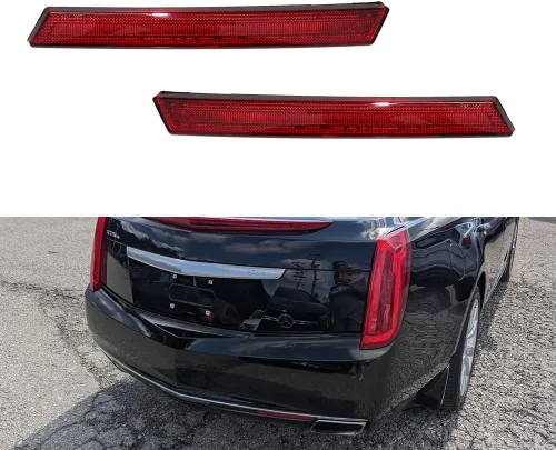 Vista 9 de 3 EN 1 LED Lente Roja Para 2013 2014 2015 2016 2017 Cadillac XTS Reflector de Parachoques Luces Traseras Señal de Giro Freno Luz de Stop