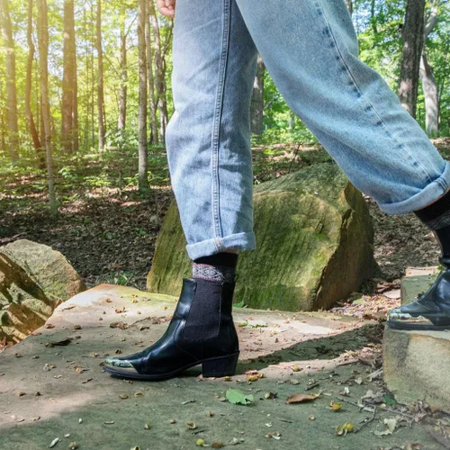 Vista 5 de Calcetines de lana de alpaca nórdico, 2 pares para mujer, cómodos y cálidos de invierno, ultra duraderos BDCH