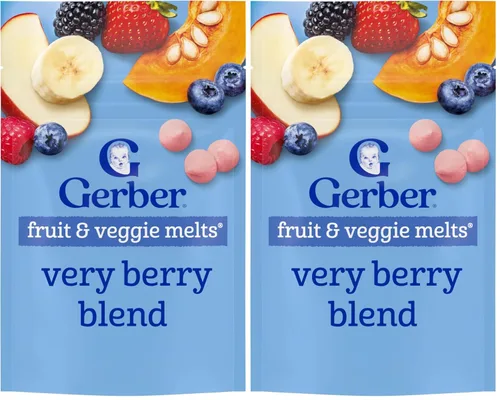 Vista 13 de Gerber Etapa 3 Very Berry Fruit and Veggie Melts, 1 Oz