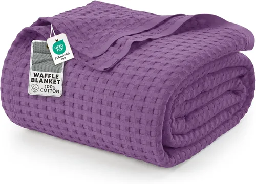 Vista 30 de Utopia Bedding Manta de gofre 100% algodón, tamaño individual, color negro, 90 x 72 pulgadas