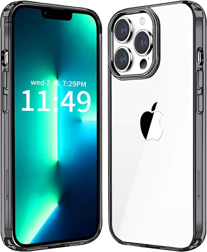 Vista 8 de JJGoo Compatible con iPhone 13 Pro Max, transparente, a prueba de golpes, delgada, antiarañazos, carcasa protectora de policarbonato duro