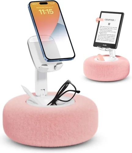 Vista 7 de Viozon Soporte para teléfono para cama, mini soporte para Kindle con forma de almohada, compatible con Kindle/teléfono de 3.5-7" con cuenco pequeño