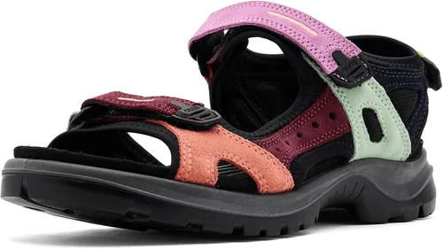 Vista 27 de ECCO Yucatan, sandalia deportiva para mujer Aire/Nubuck azul polvoriento