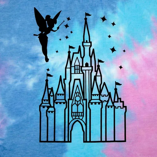 Vista 5 de Camisa Mágica para Mujer, Playera del Reino Mágico, Playera de Vacaciones Familiares, Camiseta del Castillo, Cree en la Magia, Tops para Viaje