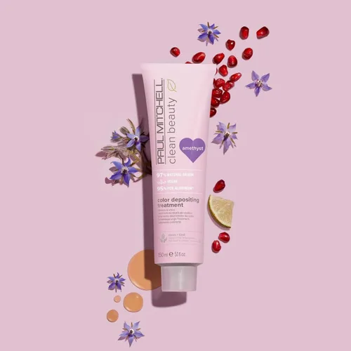 Vista 4 de Paul Mitchell Clean Beauty Color-Depositing Treatment, For Refreshing + Protecting Color-Treated Hair