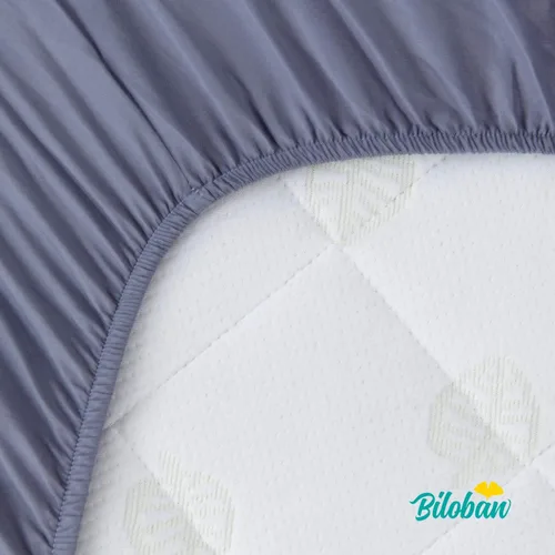 Vista 5 de Pack and Play - Juego de sábanas y protectores de colchón, paquete de 4, color gris 4-Piece Set: 2 Waterproof Quilted Covers + 2 Soft Sheets, Fits