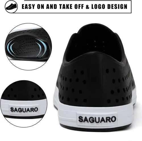 Vista 4 de SAGUARO Women's Men's Water Shoes Slip-On Garden Shoes Quick Dry Beach Aqua Shoes Lightweight Breathable Clogs