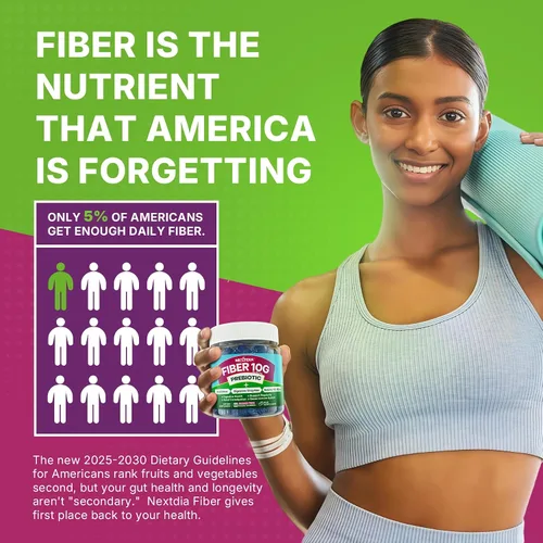 Vista 9 de Gomitas de fibra para adultos, suplemento de fibra prebiótica sin azúcar de 10g con enzimas digestivas, probióticos y 100mg de betaína para la salud