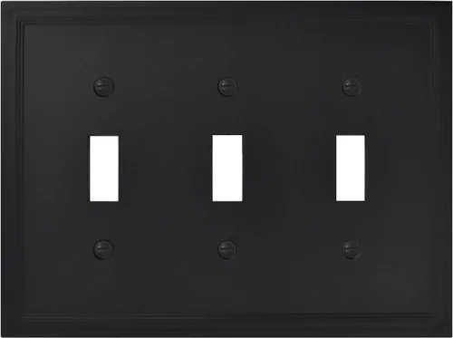 Vista 22 de Cubiertas de interruptor de luz, placas aisladas de pared de palanca única para enchufes eléctricos, placas de interruptor único de 1 banda