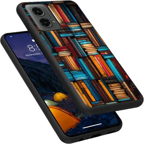 Vista 170 de Funda para Motorola Moto G Play 4G 2024, delgada y ligera, de silicona de TPU suave, color negro, ultrafina, para Motorola Moto G Play 4G 2024, Art
