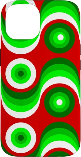Vista 4 de iPhone 16 ugly christmas mod groovy red green 1960s 1970 retro vintage Case