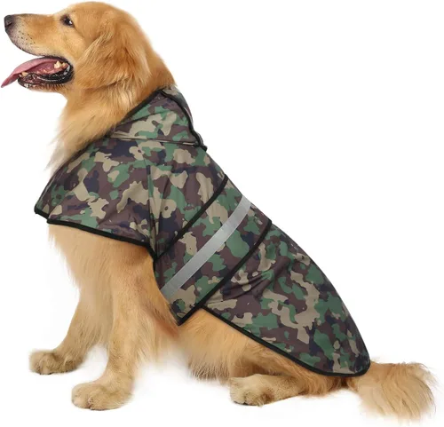 Vista 43 de HDE - Impermeable protector con capucha para perros y cachorros, tallas de la S a la XL (diseño de patos de goma, talla S)